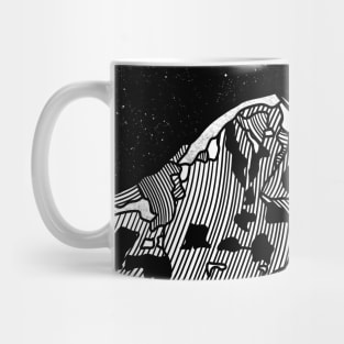 The Eiger Black and White Mug